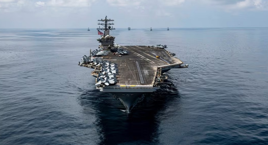 El portaaviones de Nimitz de EU es desplegado en el Caribe en plena campana contra Cuba