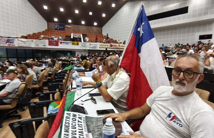 Díaz-Canel asiste a Encuentro Internacional de Solidaridad con Cuba en saludo al Primero de Mayo