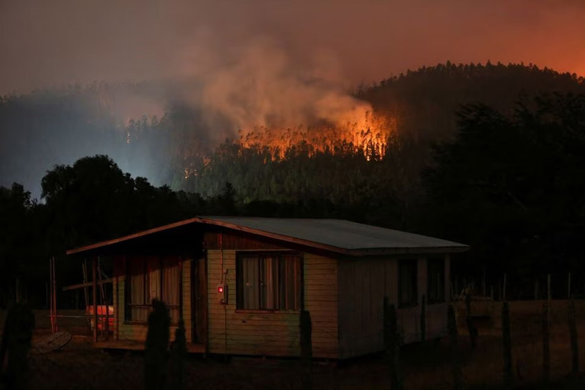 Incendio en Chile 
