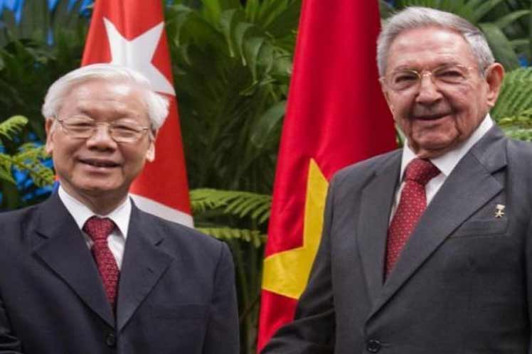 Agradece Vietnam aportes de Raúl Castro a relaciones bilaterales