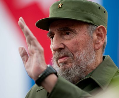 Fidel Castro en al acto por los 50 años de los Comités de Defensa de la Revolución, 28 de septiembre de 2010. Foto: Roberto Chile/ Sitio Fidel Soldado de las Ideas