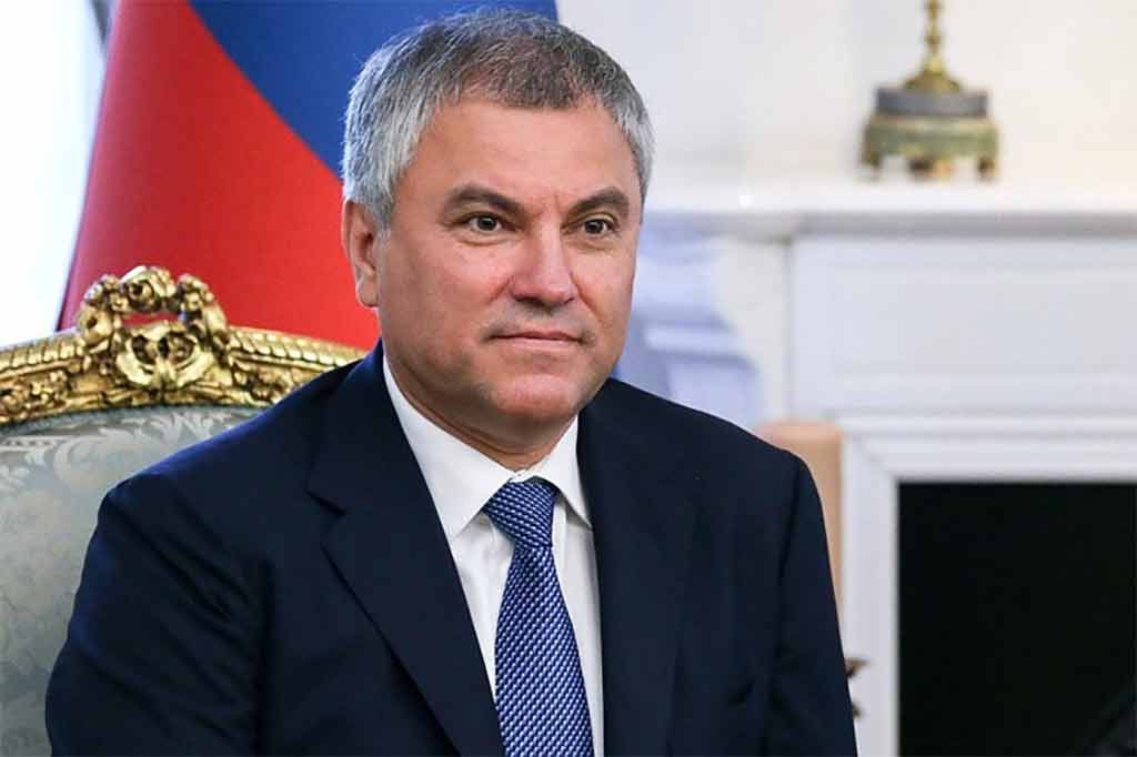 presidente de la Duma Estatal (Cámara Baja del Parlamento de Rusia), Viacheslav Volodin