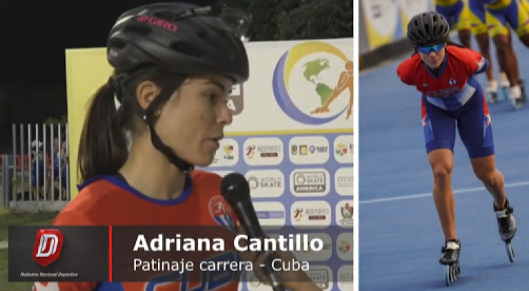 Adriana Cantillo sigue poniendo en alto al patinaje cubano