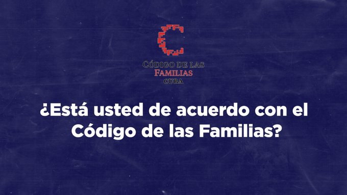 Referendo sobre Código de Familias de Cuba será 25 de septiembre