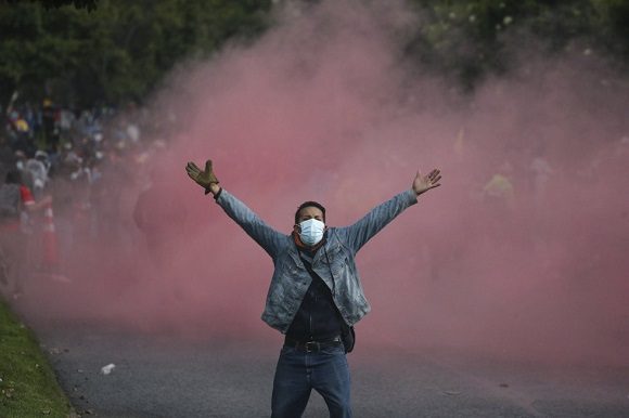 El presidente Iván Duque ha calificado estos disturbios como “terrorismo urbano de baja intensidad”. Foto: Iván Valencia / El País