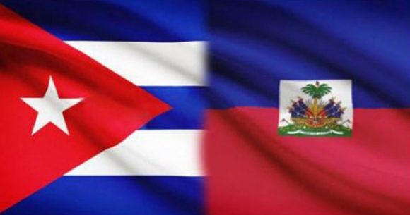 Banderas de Cuba y Haití
