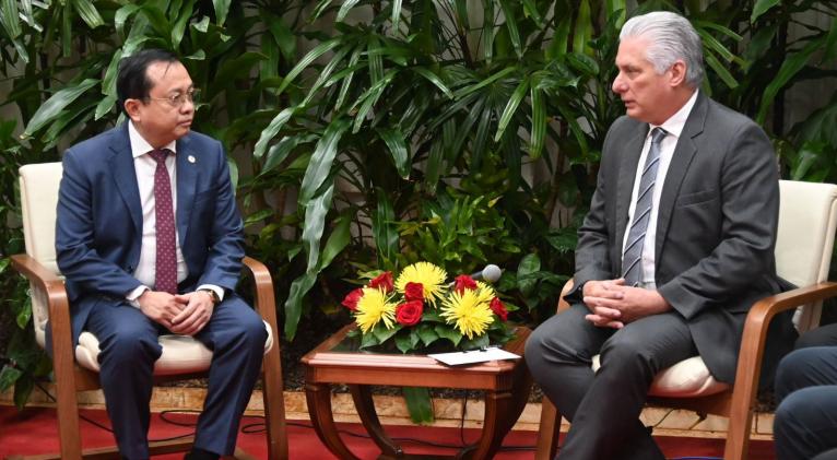 Recibió Díaz-Canel a representante del Gobierno vietnamita