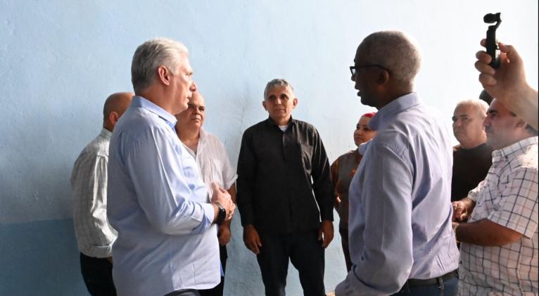 Díaz-Canel visitó municipio de Holguín en el nororiente de Cuba