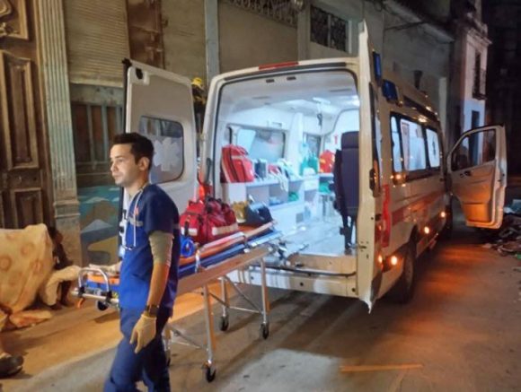 Derrumbe en La Habana