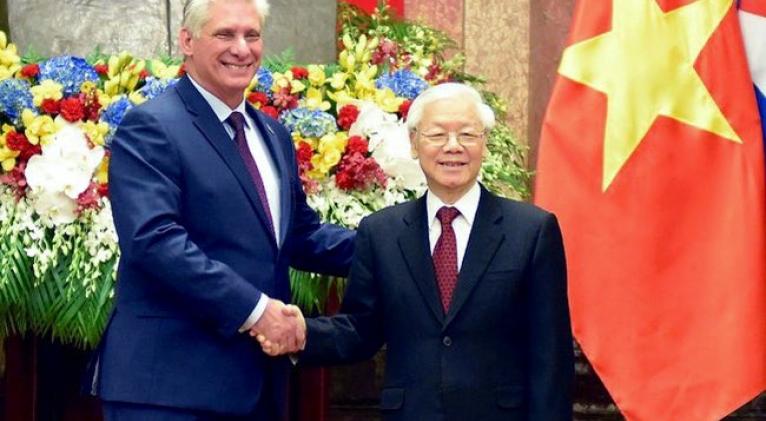 Presidente de Cuba lamenta fallecimiento de máximo líder de Vietnam